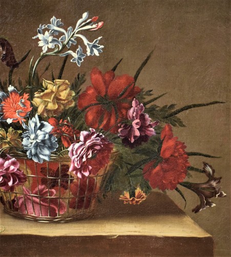 XVIIIe siècle - Nature morte de fleurs - Maître des Fleurs Guardeschi, attribué